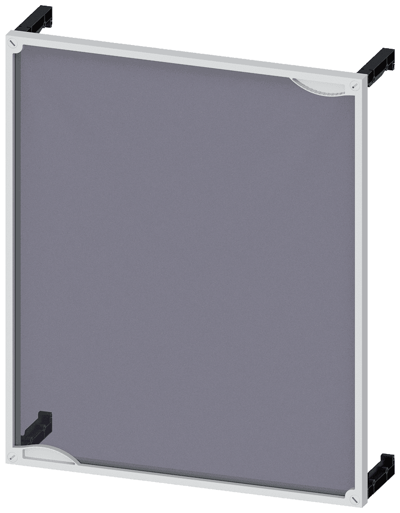 ALPHA 400/630/1250 DIN assembly kit front cover for unequipped panel transparent H = 600 mm by Siemens