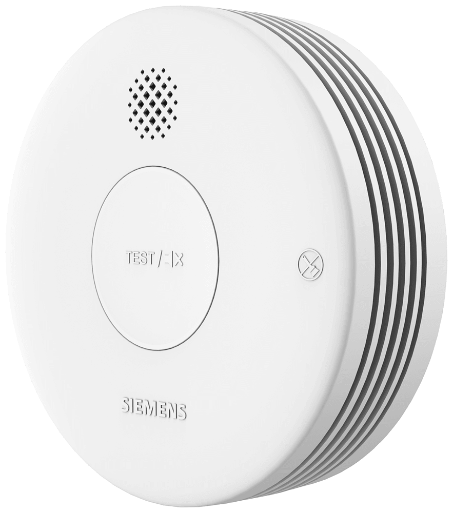 Smoke detector with sealed by Siemens