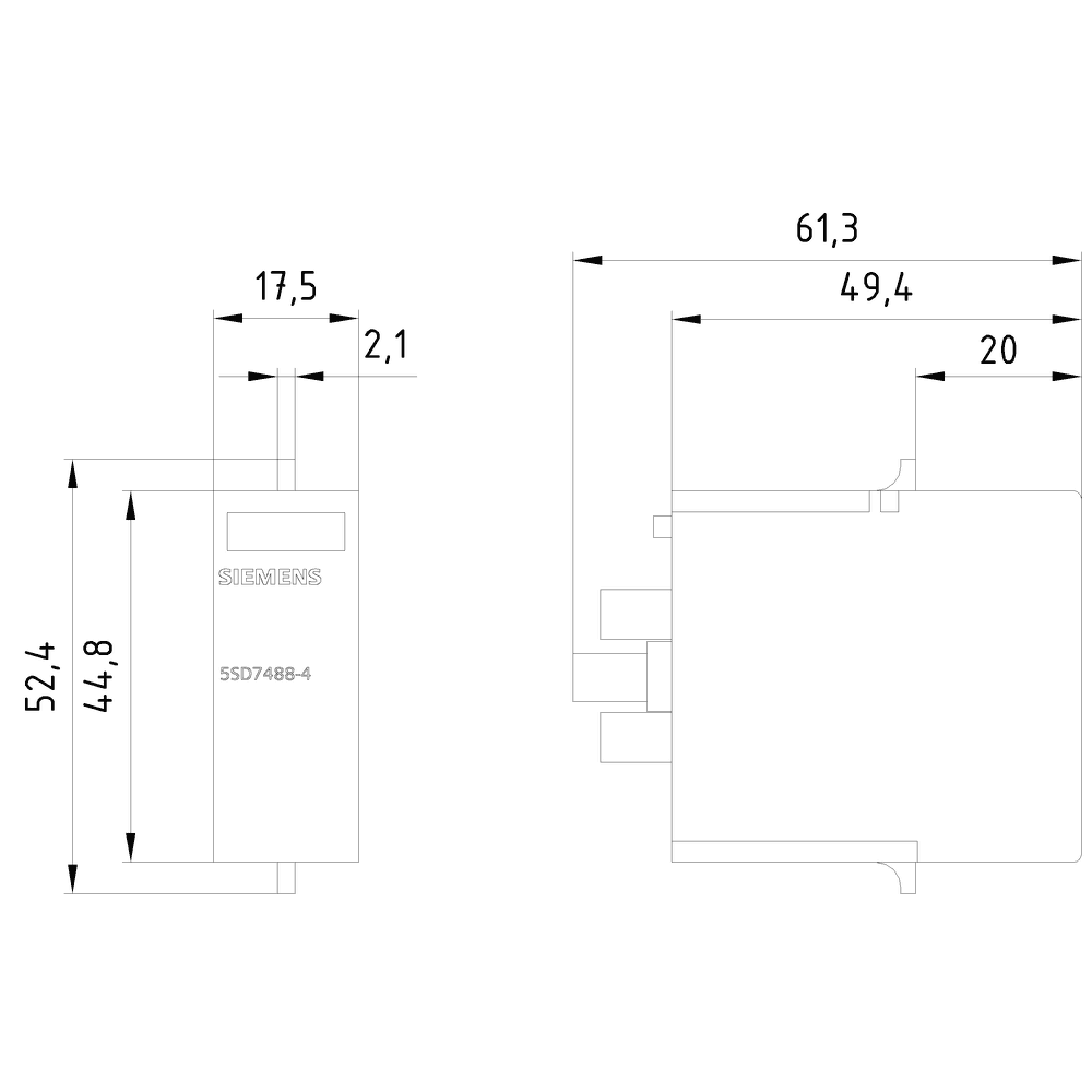 Plug-in part for 5SD7481-1 - Image 2