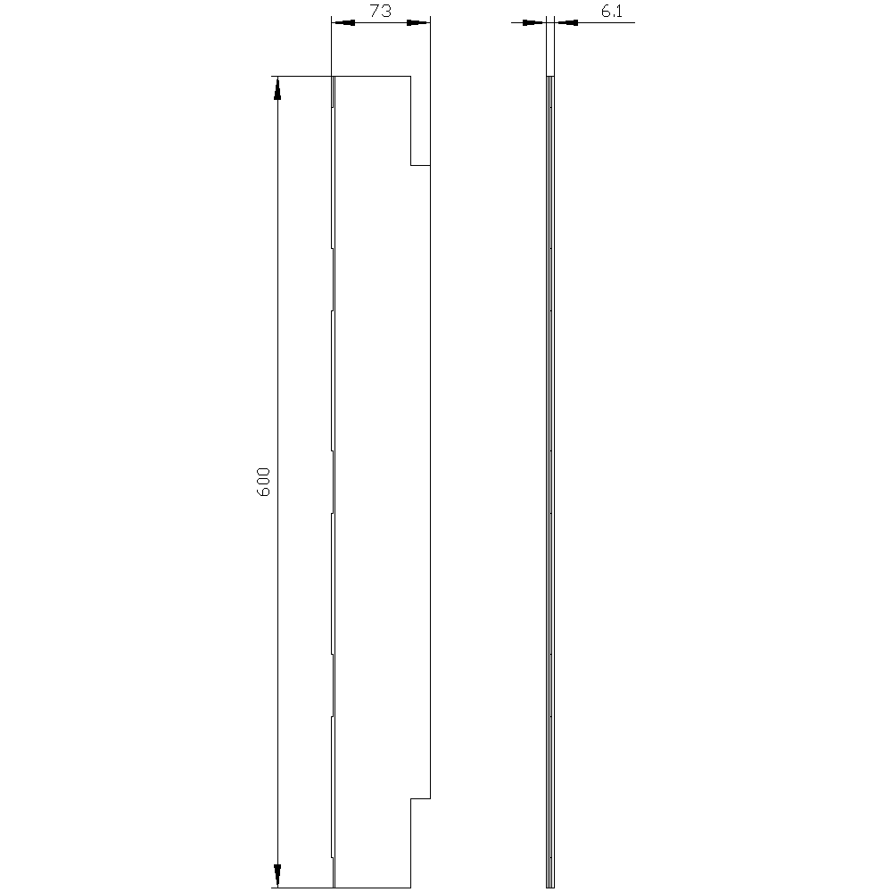 ALPHA 160 DIN partition plastic vertical - Image 2