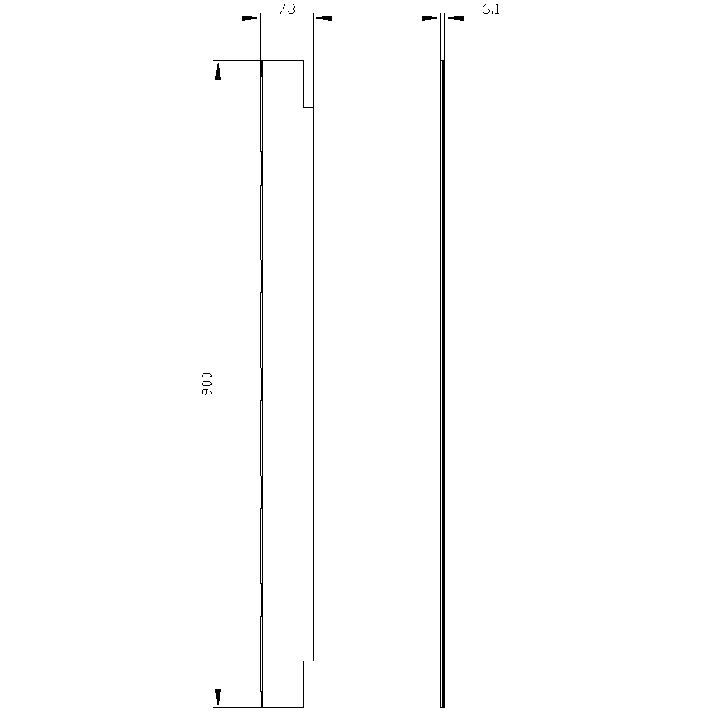 ALPHA 160 DIN partition plastic vertical - Image 2