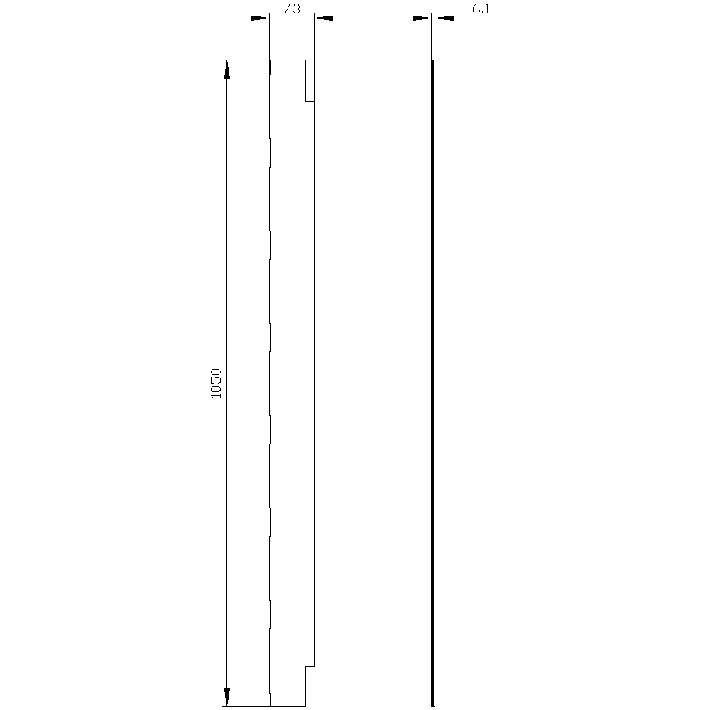 ALPHA 160 DIN partition plastic vertical - Image 2