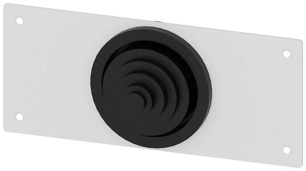 ALPHA 400/630 DIN cable entry flange sheet steel only for flat pack with 1 x cable support sleeve 8HC6900 only protection class 1 by Siemens