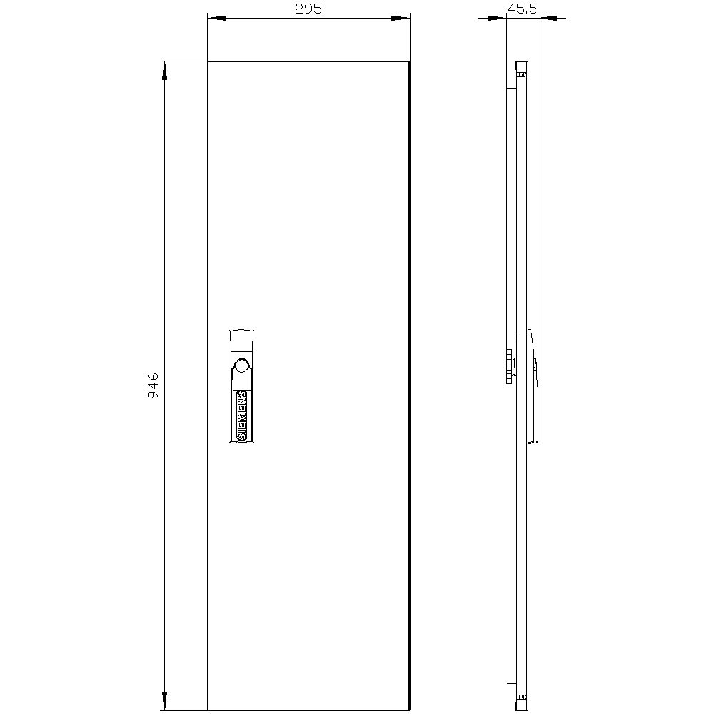 ALPHA 160/400 DIN spare part door H = 950 mm - Image 2