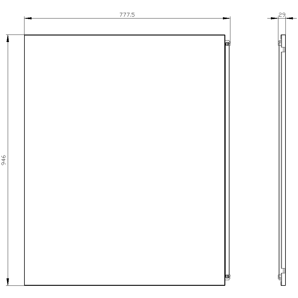 ALPHA 160/400 DIN spare part door - Image 2
