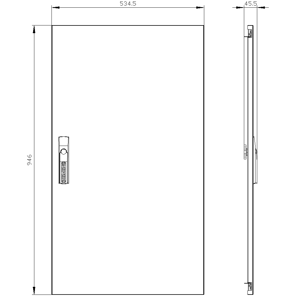 ALPHA 160/400 DIN spare part door - Image 2