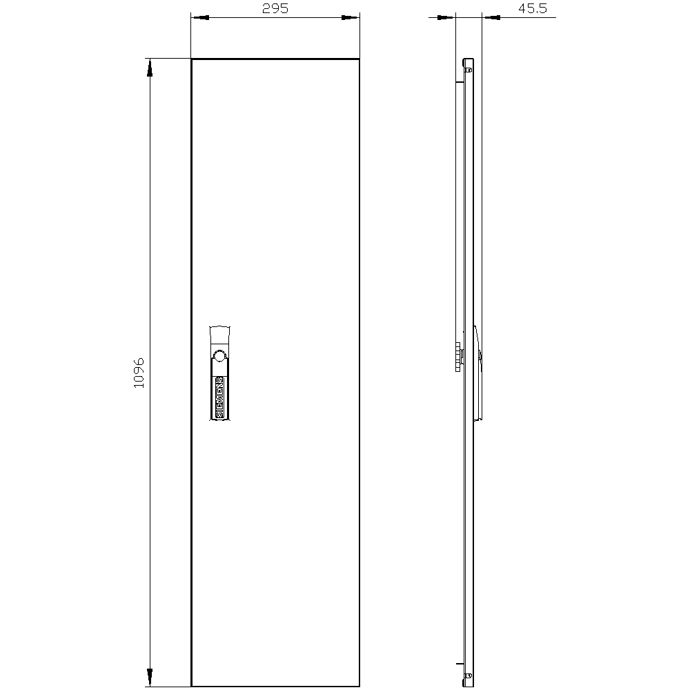 ALPHA 160/400 DIN spare part door H = 1100 mm - Image 2