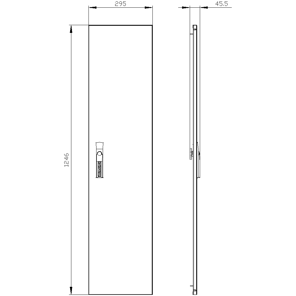 ALPHA 400 DIN spare part door H = 1250 mm - Image 2