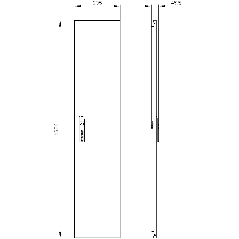ALPHA 400 DIN spare part door H = 1400 mm - Image 2