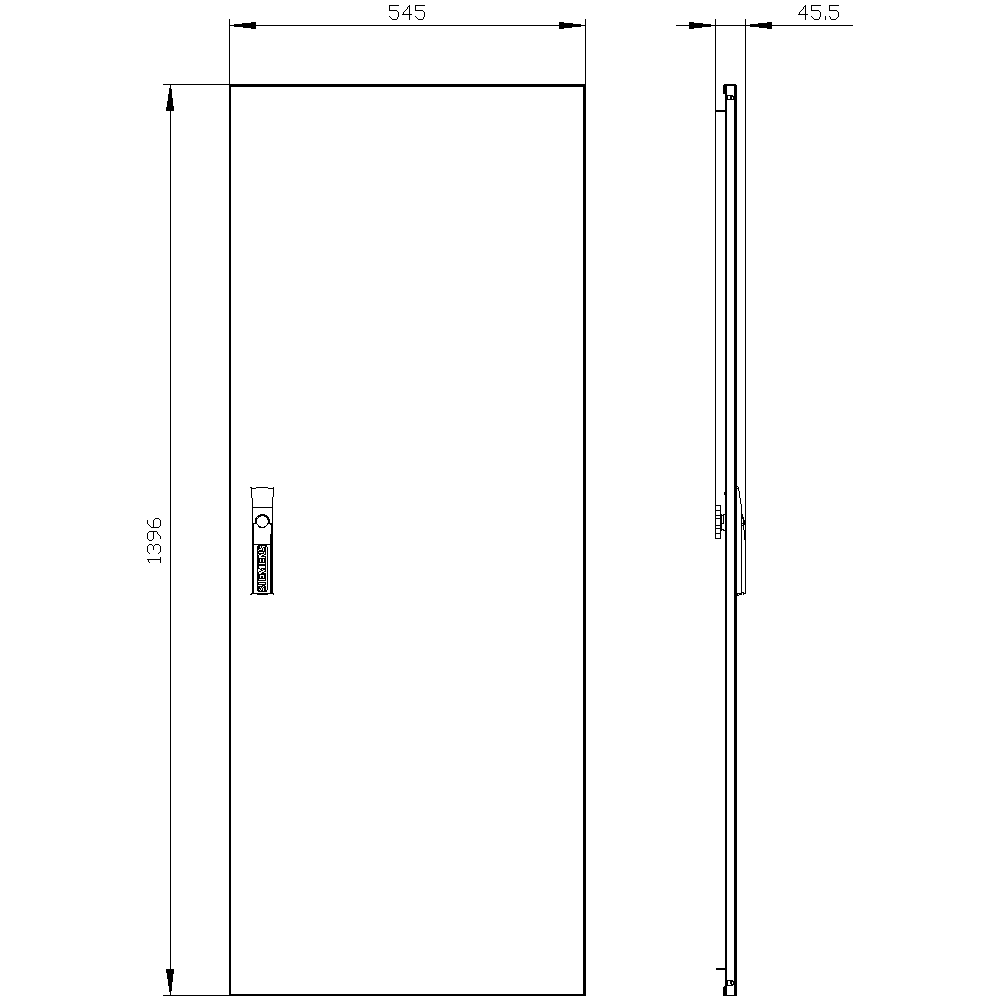 ALPHA 400 DIN spare part door H = 1400 mm - Image 2