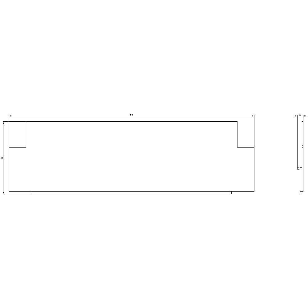 ALPHA 160 DIN partition plastic horizontal - Image 2