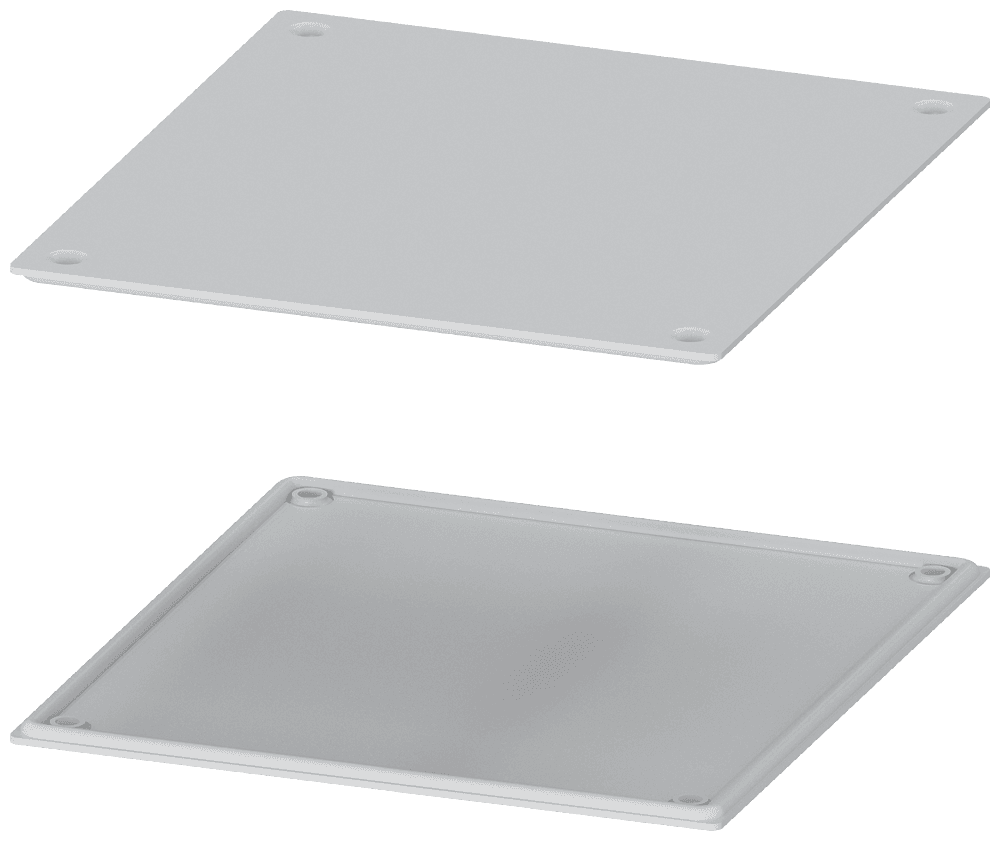 ALPHA 1250 DIN dummy flange plate IP55 sheet steel for flange opening in the floor plate old version flange opening 186 mm x 198 mm by Siemens