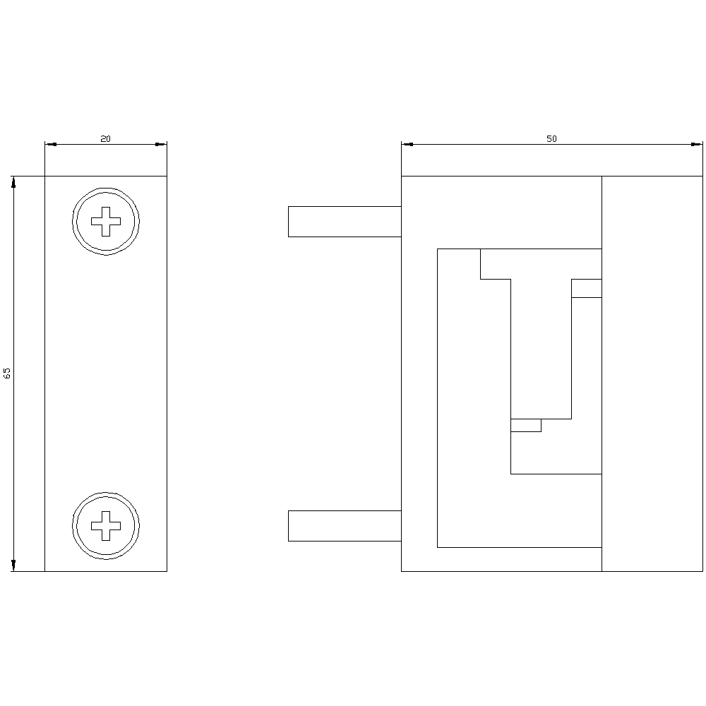 ALPHA 400/630/1250 DIN busbar support 1-pole - Image 2