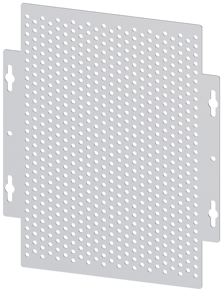 ALPHA 400/630/1250 DIN assembly kit mounting plate perforated with section cover H = 300 mm by Siemens