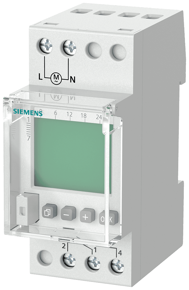 weekly time switch Profi digital 230 V 16A 1-channel 2MW by Siemens
