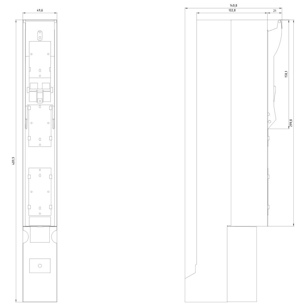 In-line fuse switch disconnector 3-pole selectable - Image 2