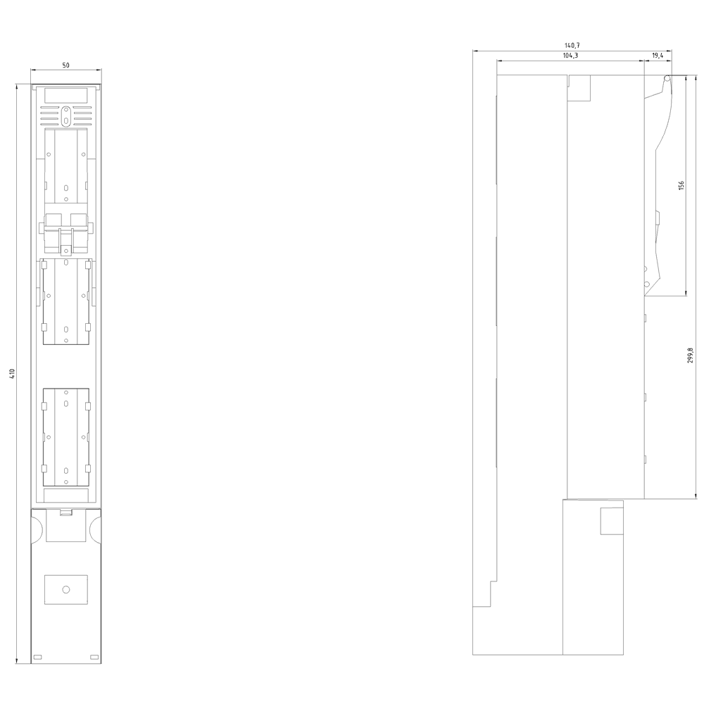 In-line fuse switch disconnector 3-pole selectable - Image 2