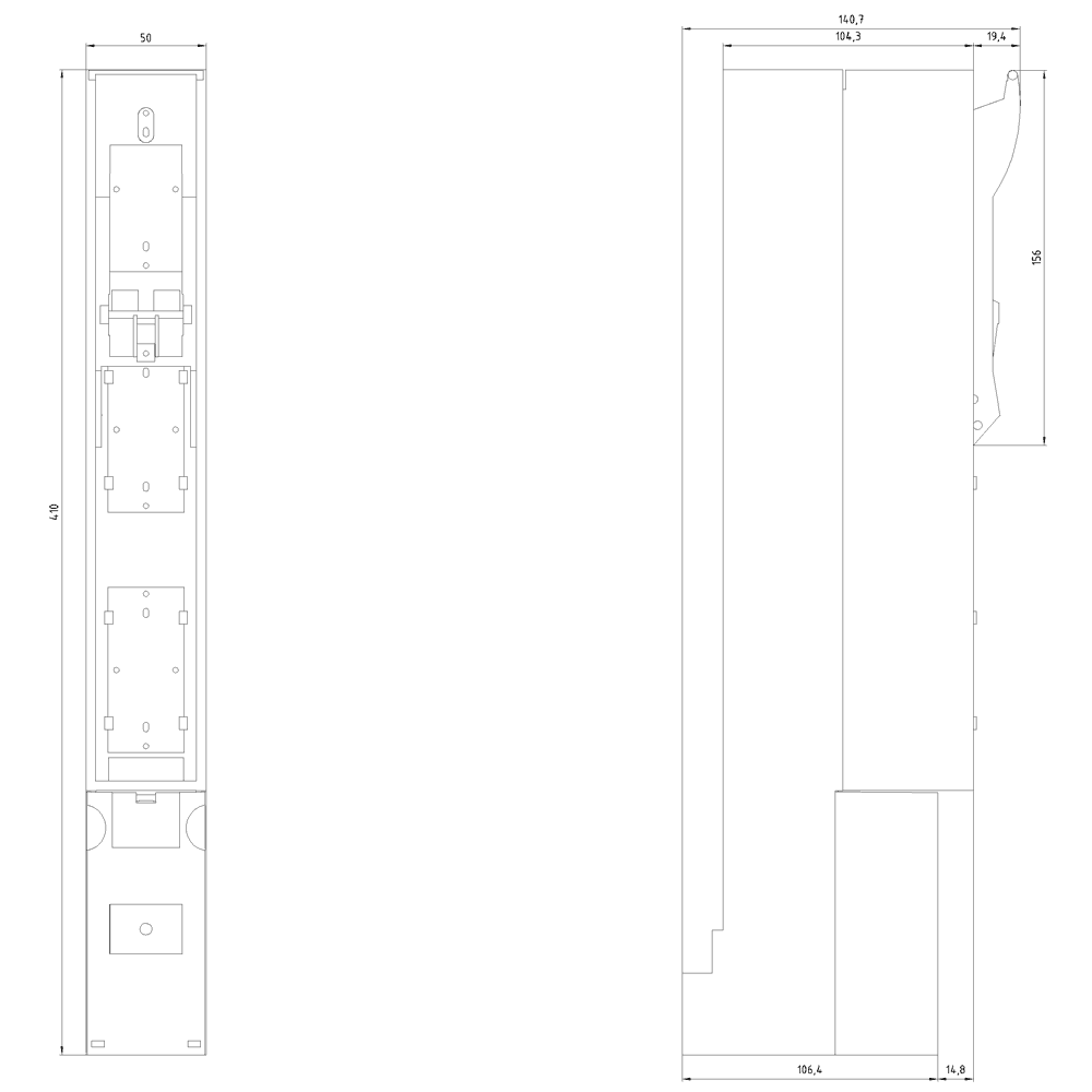 In-line fuse switch disconnector 3-pole selectable - Image 2