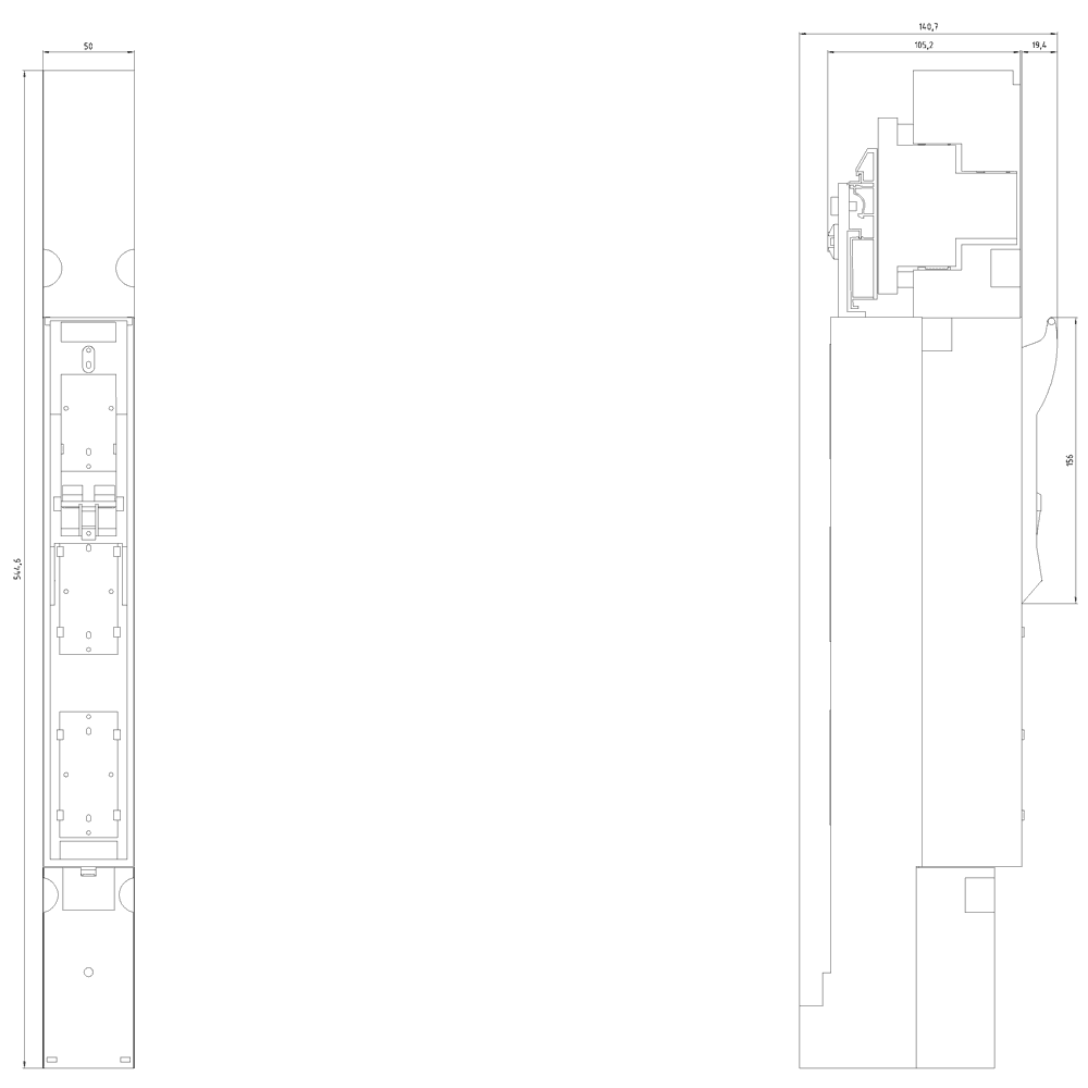 In-line fuse switch disconnector 3-pole selectable - Image 2