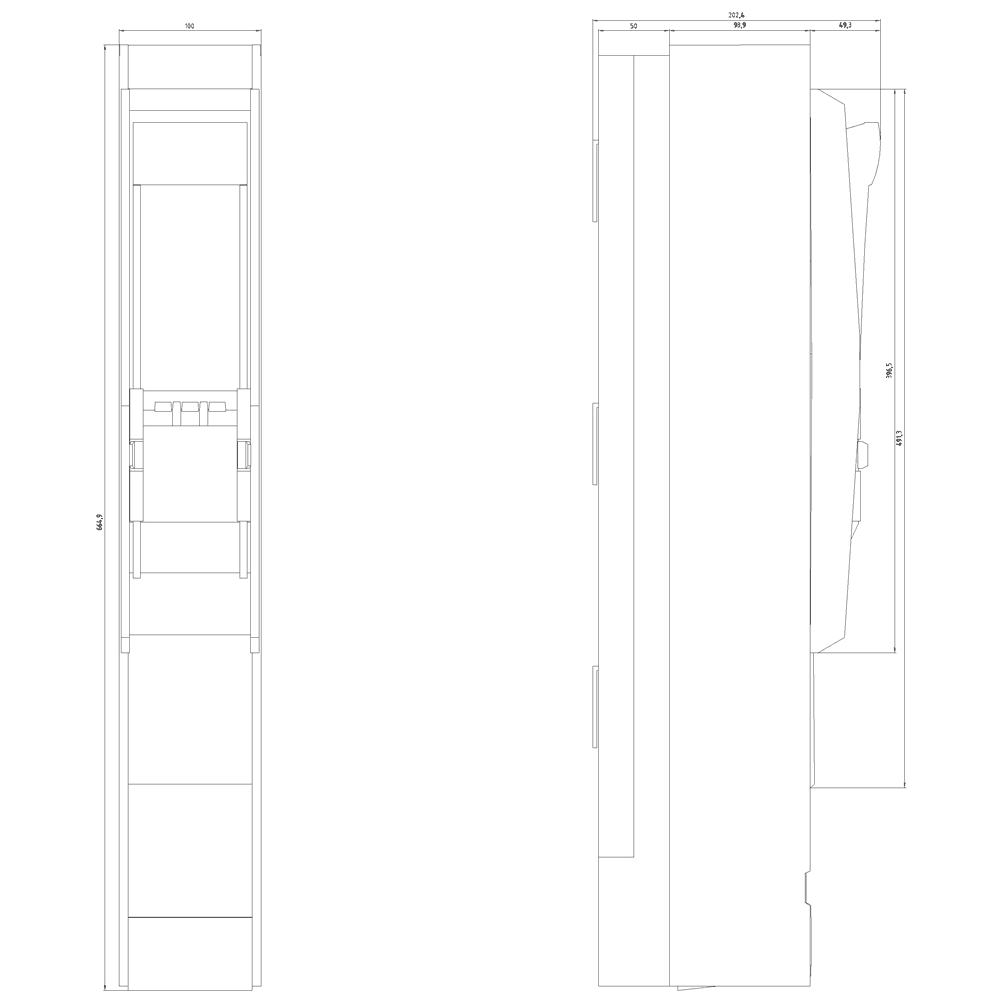 In-line fuse switch disconnector 3-pole selectable - Image 2