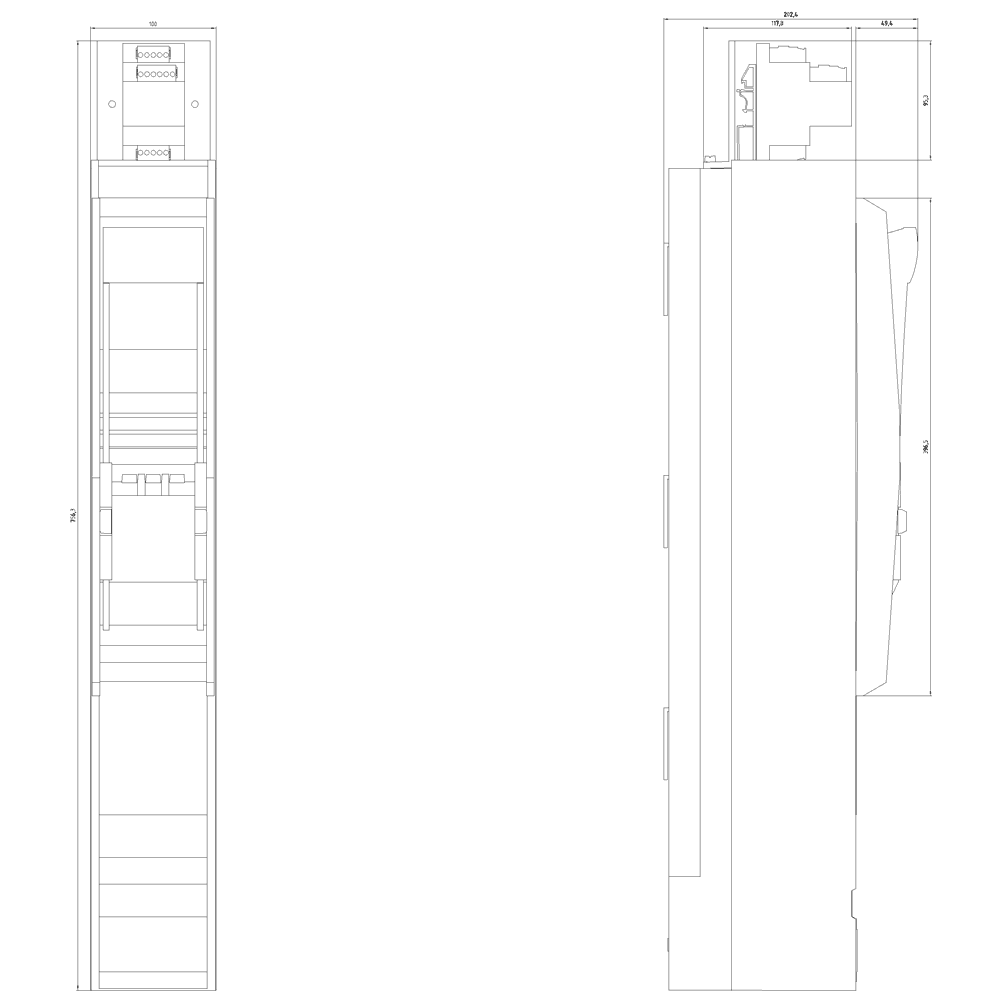In-line fuse switch disconnector 3-pole selectable - Image 2