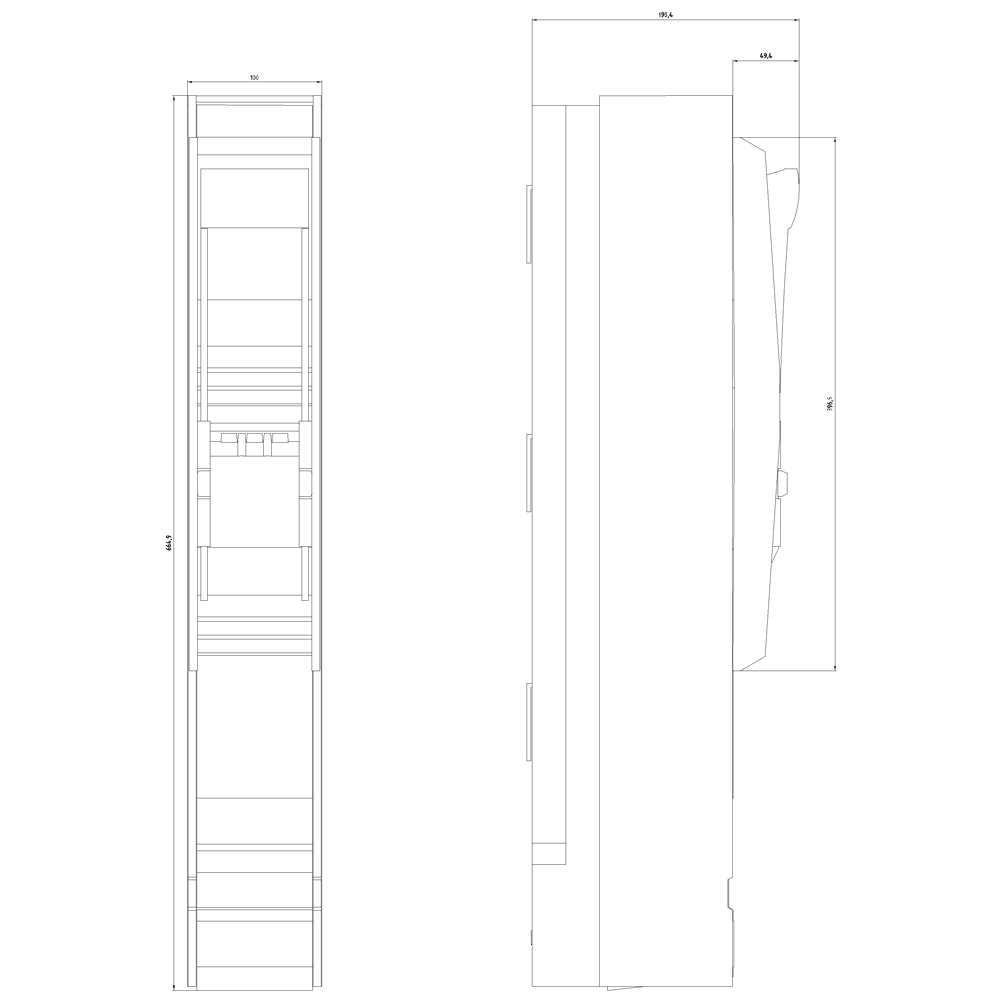 in-line fuse switch disconnector 3-pole switchable - Image 2