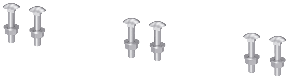 Screw set truss-head screw M10 x 55 with spring washer by Siemens