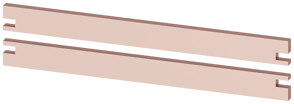 Busbar PE 2 x 30 x 10 mm by Siemens