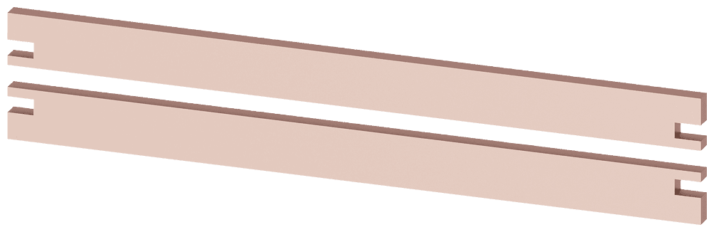 Busbar PE 2 x 30 x 10 mm by Siemens