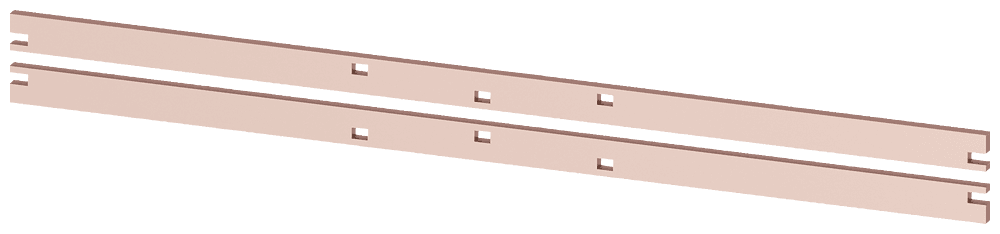 Busbar PE 2 x 30 x 10 mm by Siemens