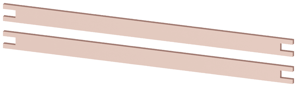 Busbar PE 2 x 20 x 5 mm by Siemens