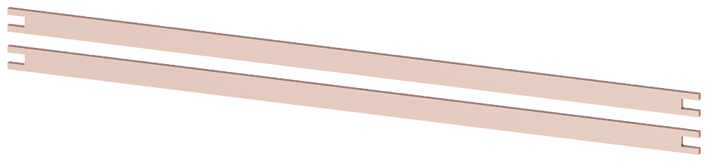 Busbar PE 2 x 20 x 5 mm by Siemens