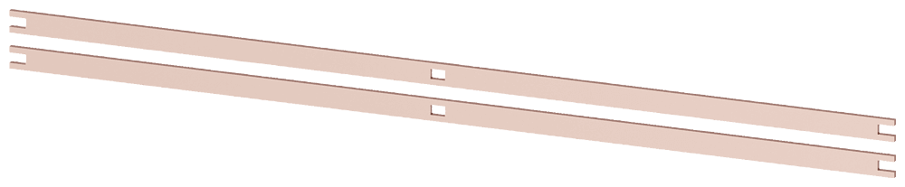 Busbar PE 2 x 20 x 5 mm by Siemens