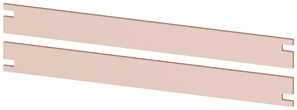 Busbar PE 2 x 40 x 5 mm by Siemens