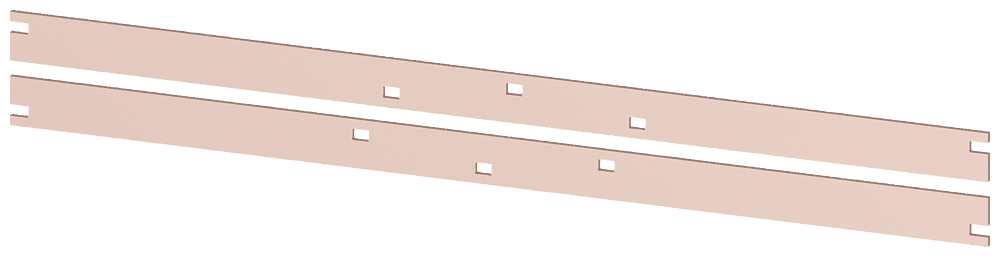 Busbar PE 2 x 40 x 5 mm by Siemens