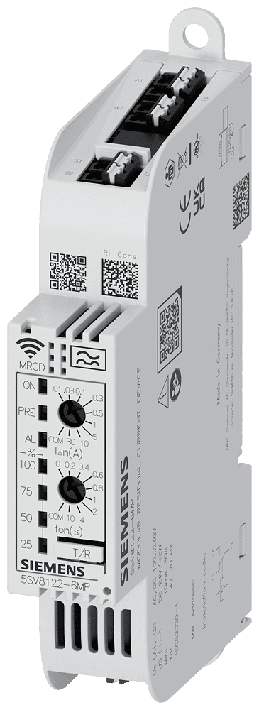 Modular residual current protective device Type A with Communication Please consider Radio approval! List of countries: see Certifi cates by Siemens