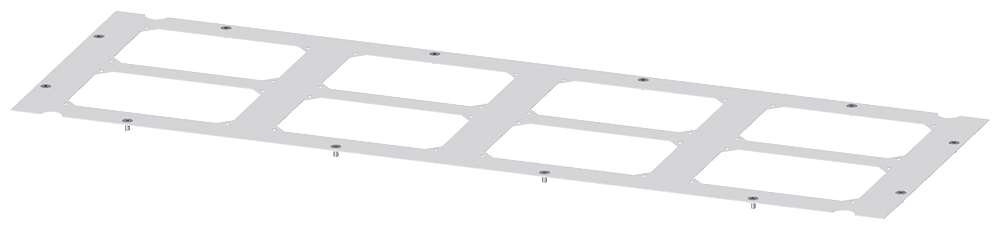 Base plate for module inserts IP54 by Siemens