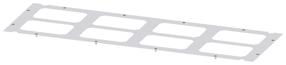 Base plate for module inserts IP30 by Siemens