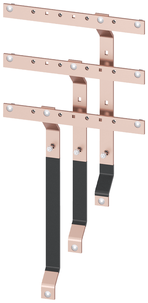 Busbars second device level NH00 50x10 mm W: 600 mm by Siemens