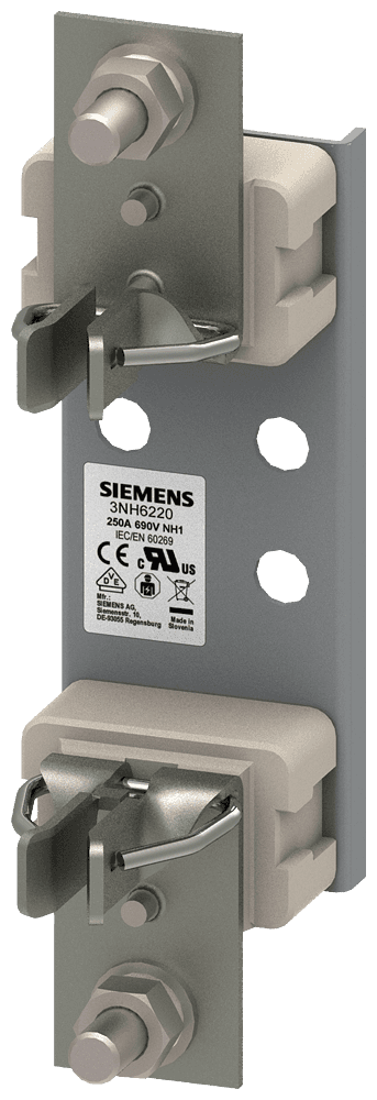 HRC fuse base ceramic Sz. 1 1-pole 250A 690V (1000V) double busbar terminal by Siemens