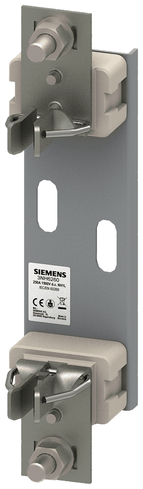 HRC fuse base ceramic Sz. 1L 1-pole 250A 1500V flat terminal by Siemens