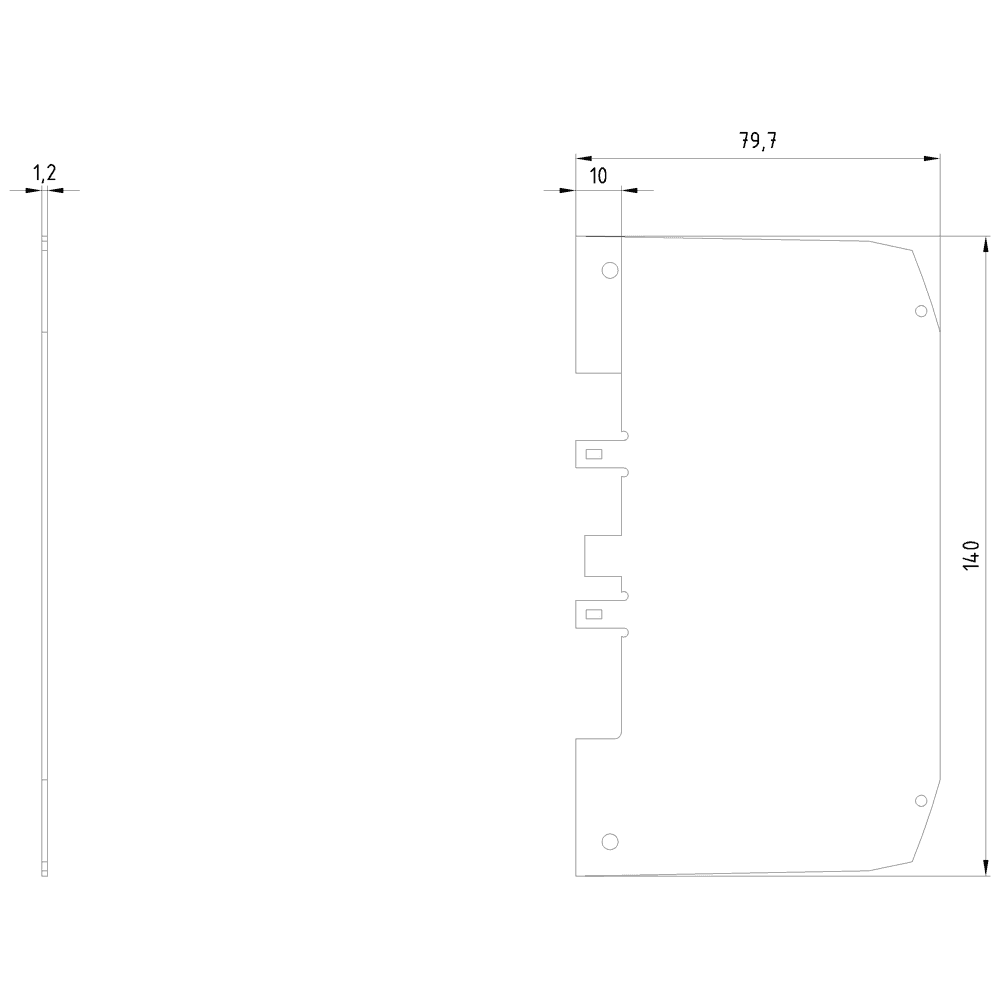 HRC Phase/End barrier for 1-pole plastic fuse bases Sz. 00 - Image 2