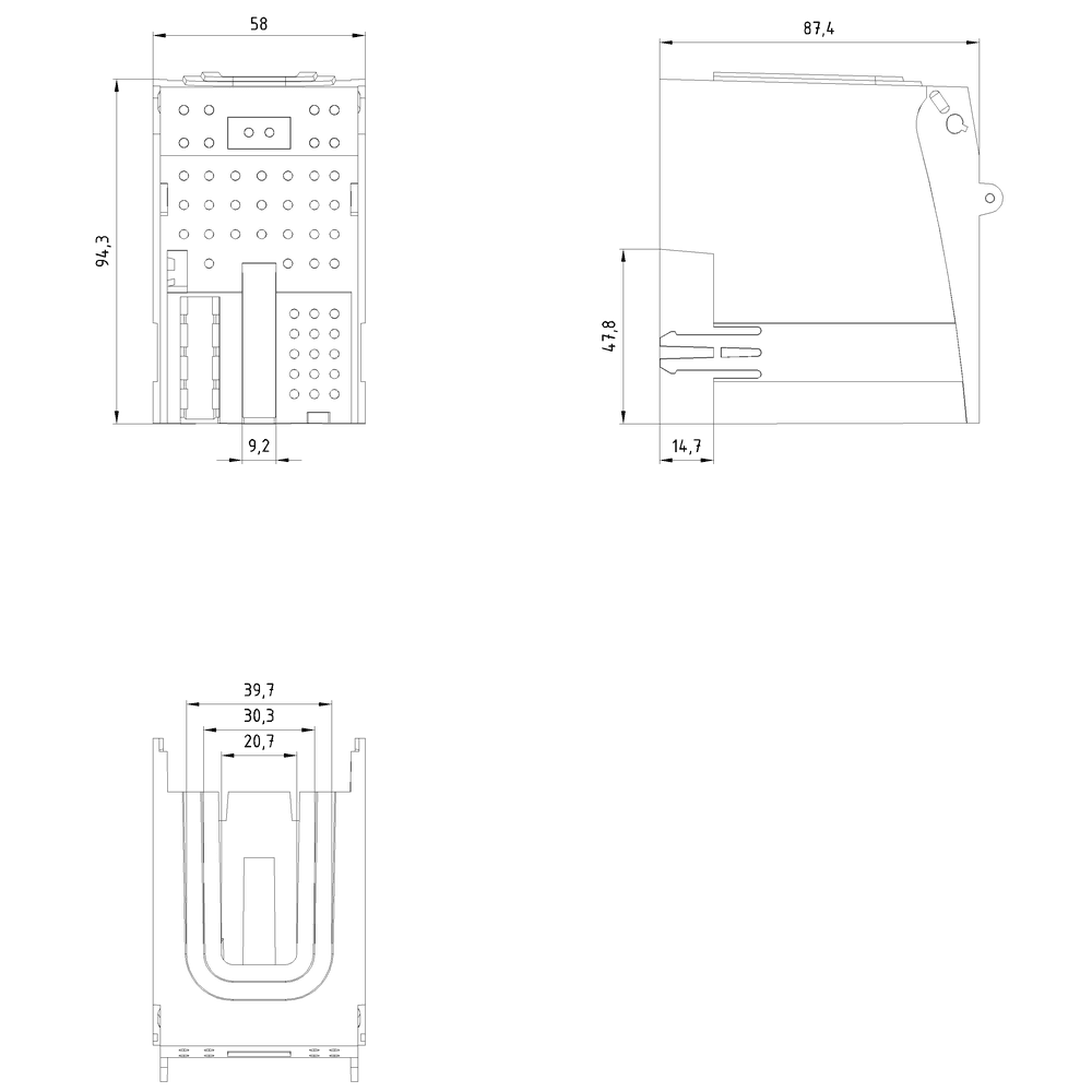 HRC Terminal cover for 1-pole HRC fuse base Sz. 2 universal - Image 2