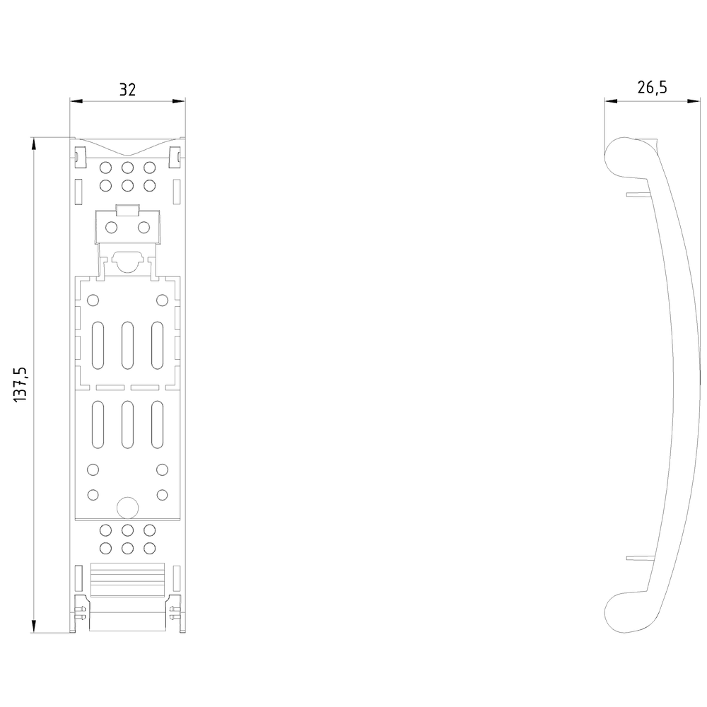 HRC-Fuse cover for 1-pole HRC fuse base Sz. 00 universal - Image 2