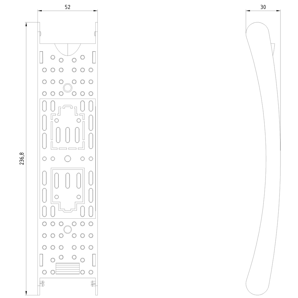HRC-Fuse cover for 1-pole HRC fuse base Sz. 1 universal - Image 2