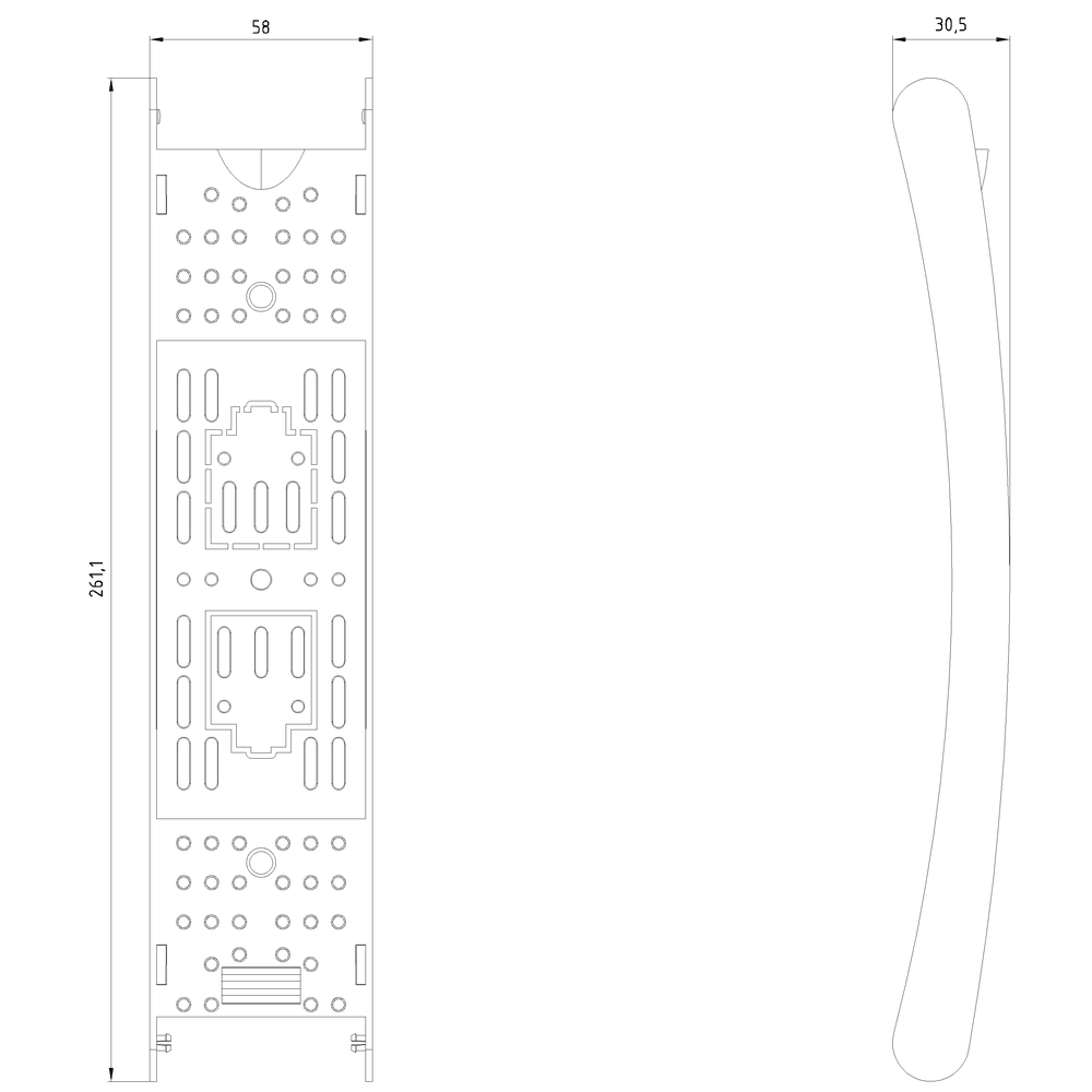 HRC-Fuse cover for 1-pole HRC fuse base Sz. 2 universal - Image 2