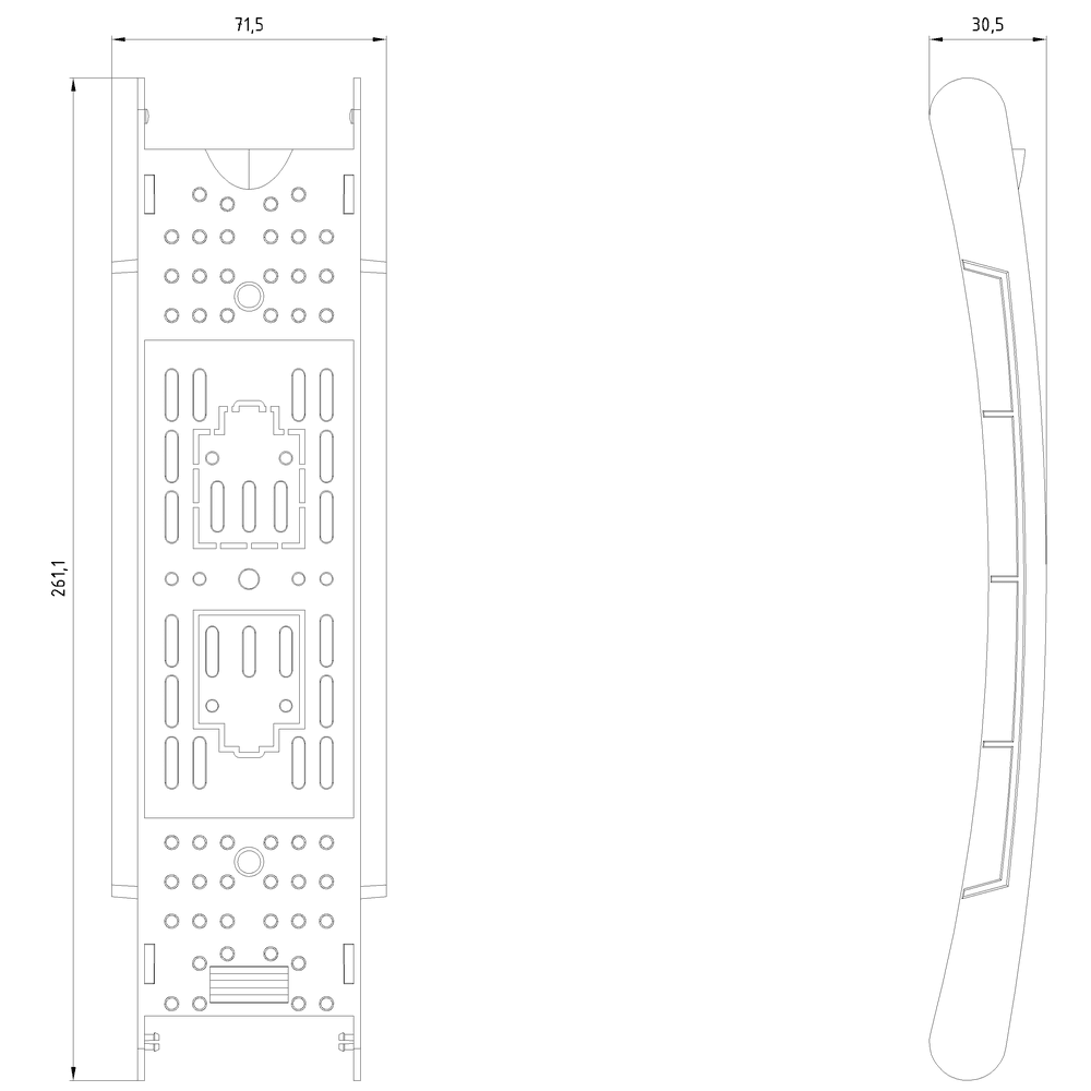 HRC-Fuse cover for 1-pole HRC fuse base Sz. 3 universal - Image 2