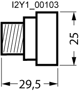 NEOZED screw cap Porcelain size D01 16 A with inspection hole - Image 2