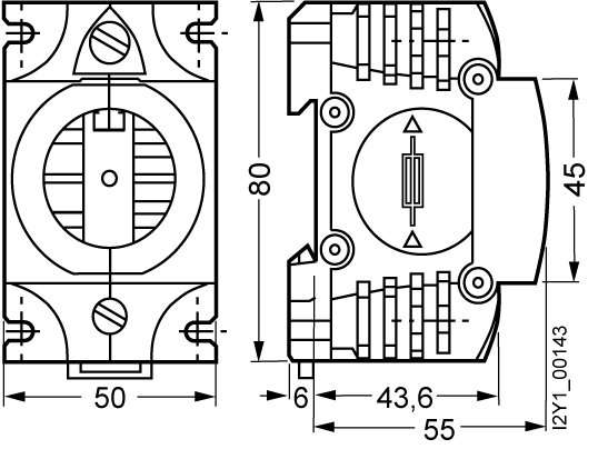 DIAZED fuse base Size III Molded plastic - Image 2