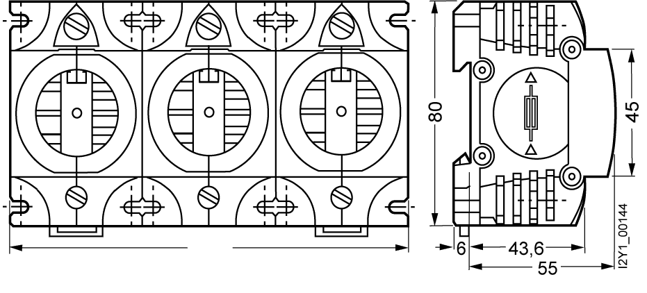 DIAZED fuse base Size DII Molded plastic - Image 2